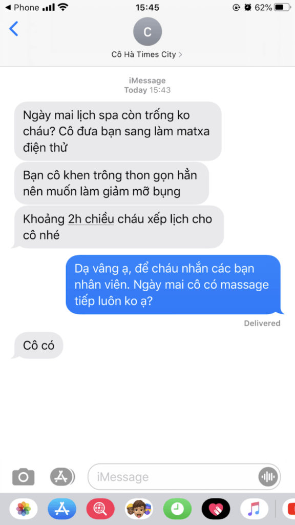 Phản hồi massage R4U