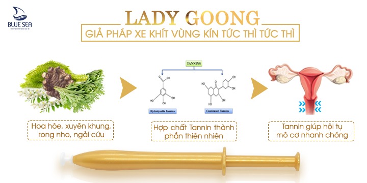 Xịt se khít tức thì Lady Goong hoạt động theo cơ chế nào?