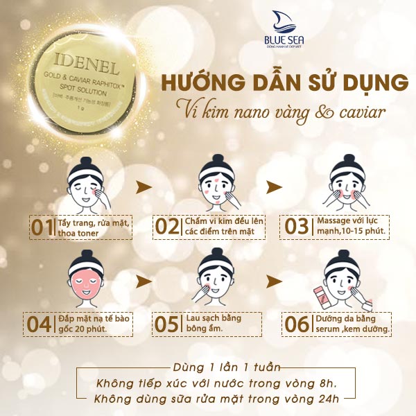 Hướng dẫn sử dụng vi kim nano vàng&Caviar.