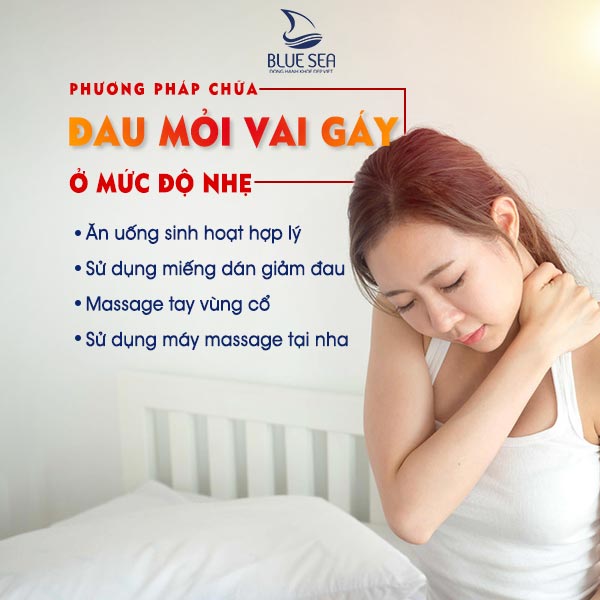 Phương pháp chữa đau mỏi vai gáy mức độ nhẹ.