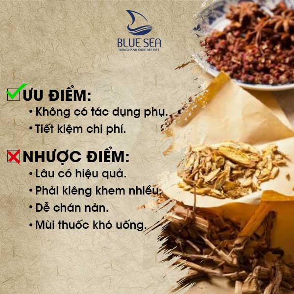 Dùng thuốc đông y.