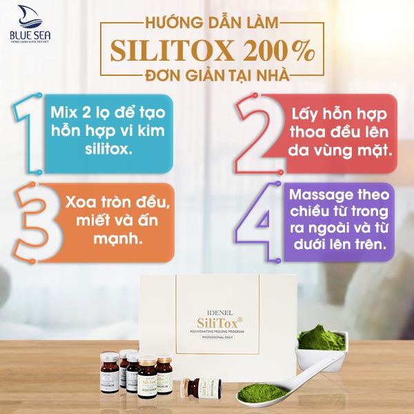 Các bước tiến hành điều trị da nám, tàn nhang tại nhà bằng Silitox.