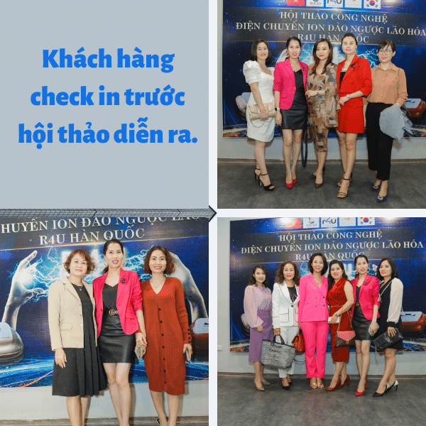 Khách mời ckeck in trước hội thảo diễn ra.
